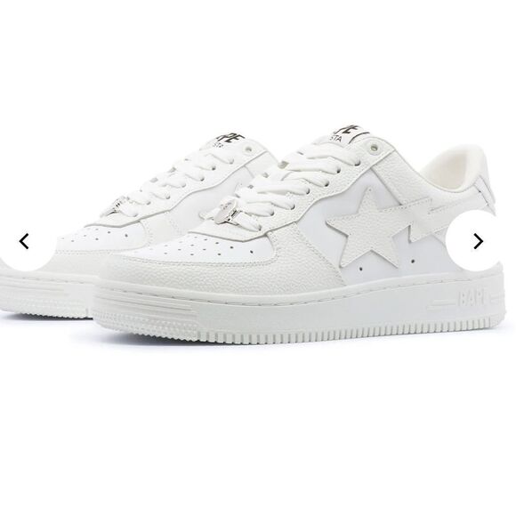 BAPE STA™ #9 MENS SHOES IVORY/WHITE SIZE‎ 8.5 NEW WITHOUT BOX main image 10